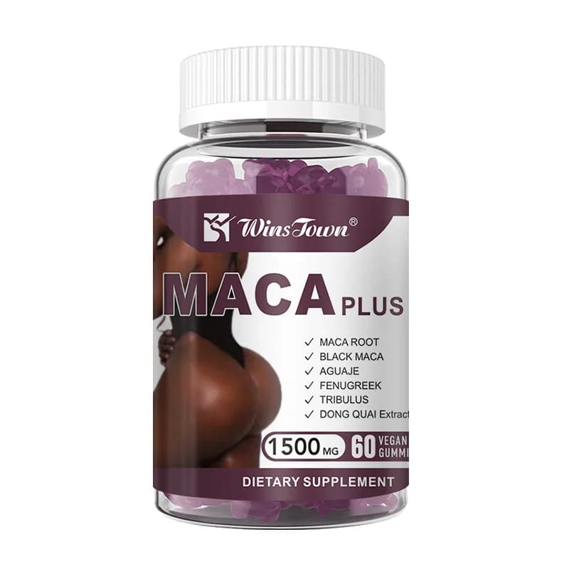 1 bottle black plus Maca gummies fat and lifts the buttocks easily improves the appearance of your healthy food buttocks