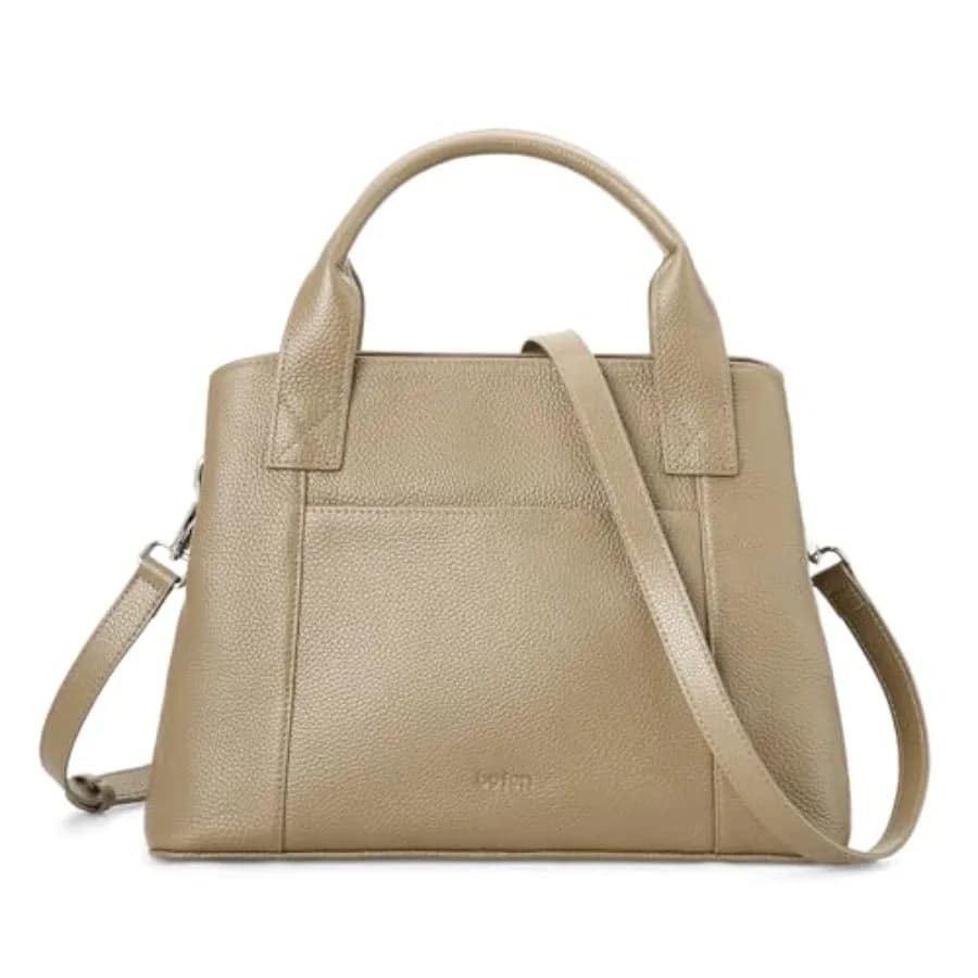 Borsa a mano in vera pelle Befen da donna, piccola, morbida, a tracolla, con cerniera