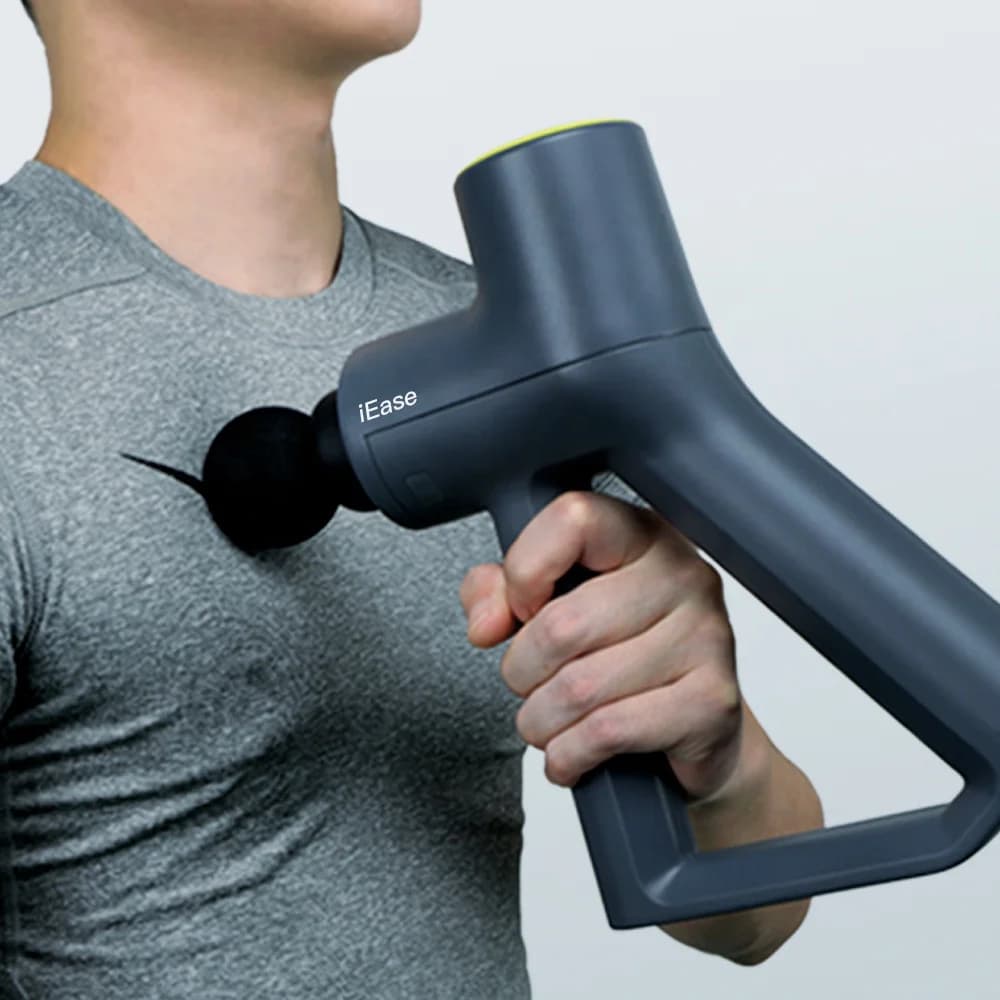 Professional portable massager for muscle therapy with deep tissue massage gun with brushless motor for head application