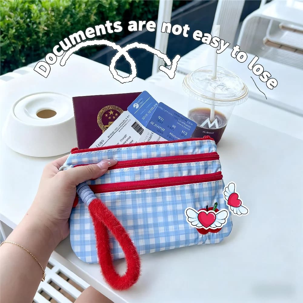 Travel Passport Holder Wallet - Waterproof ID Card Organizer for Airplane Tickets, Visa, boarding Pass & Credit Cards, RFID Bloc