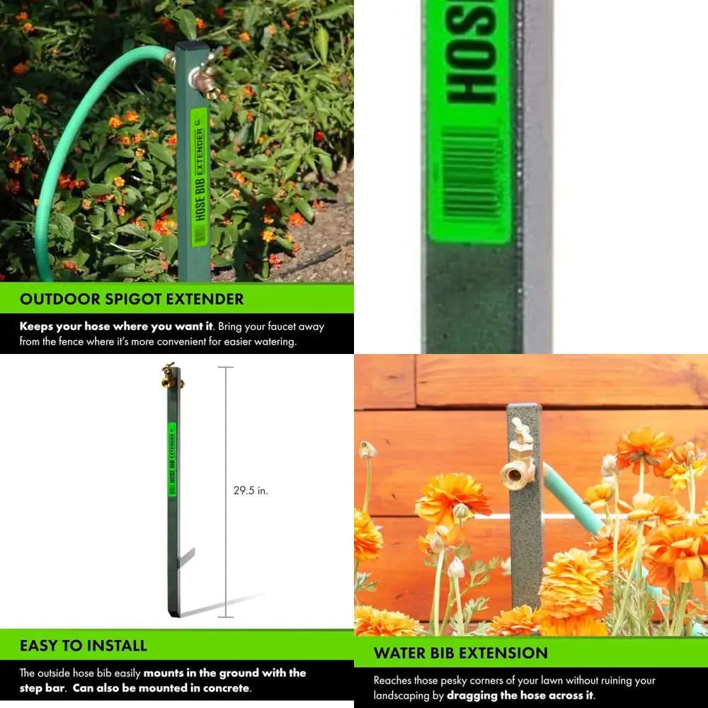 Durable flexible pipe support YardButler: rust-resistant, anti-rebalt, easy installation for high garden hoses