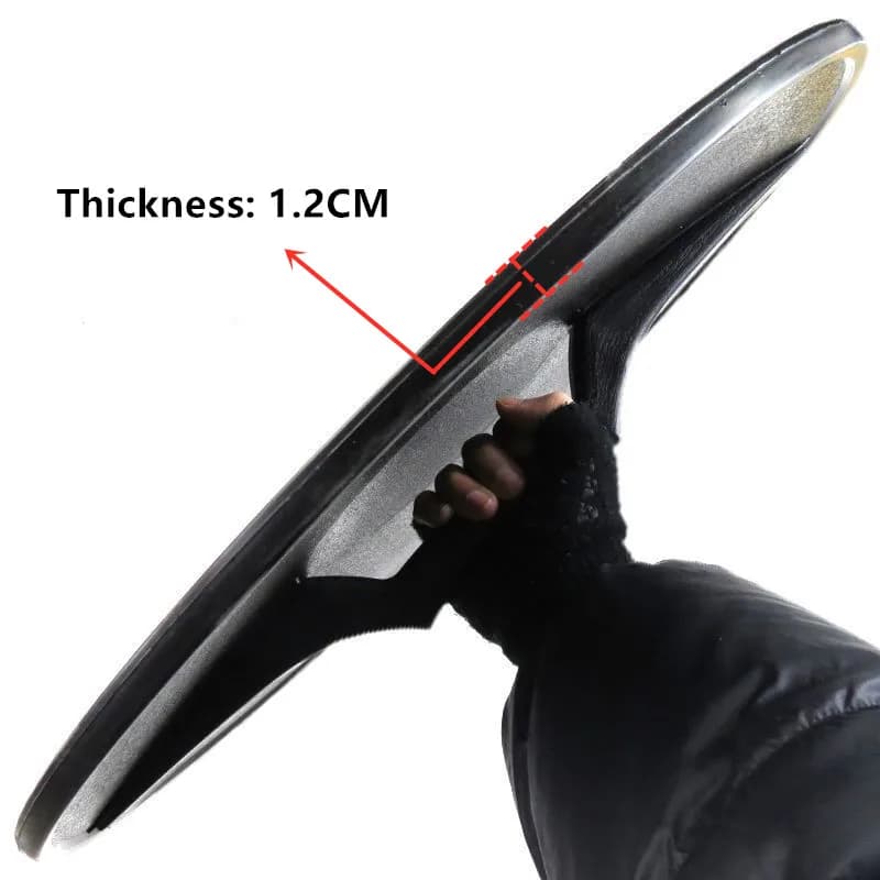 Gadget di autodifesa con scudo antisommossa rotondo Attrezzatura di protezione di sicurezza personale resistente e durevole per l'allenamento CS COS