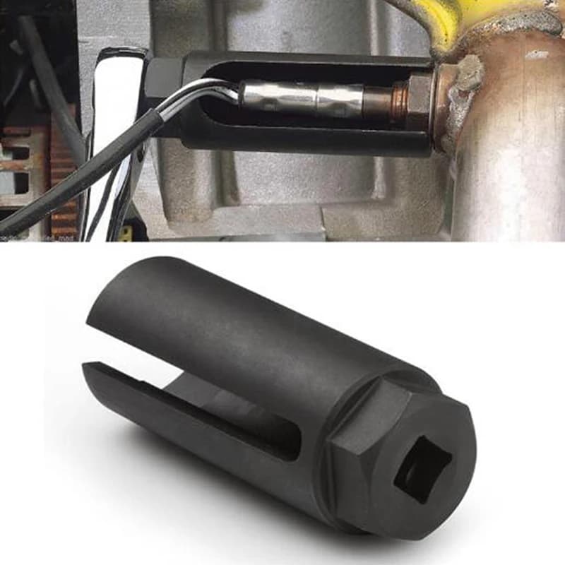 Kit di prese per la rimozione del sensore Lambda per vuoto di ossigeno Standard europeo contenente ossigeno da 22mm strumenti per auto 1/2 "Drive 8mm Slot CR-V acciaio