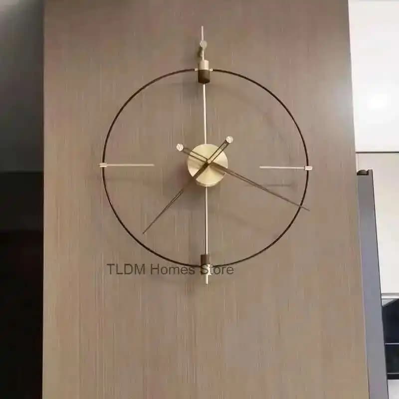 Digital Luxury Metal Wall Clock Korean Kitchen Simple Fashion Wall Clock Nordic Restaurant Reloj Pared Home Decoration
