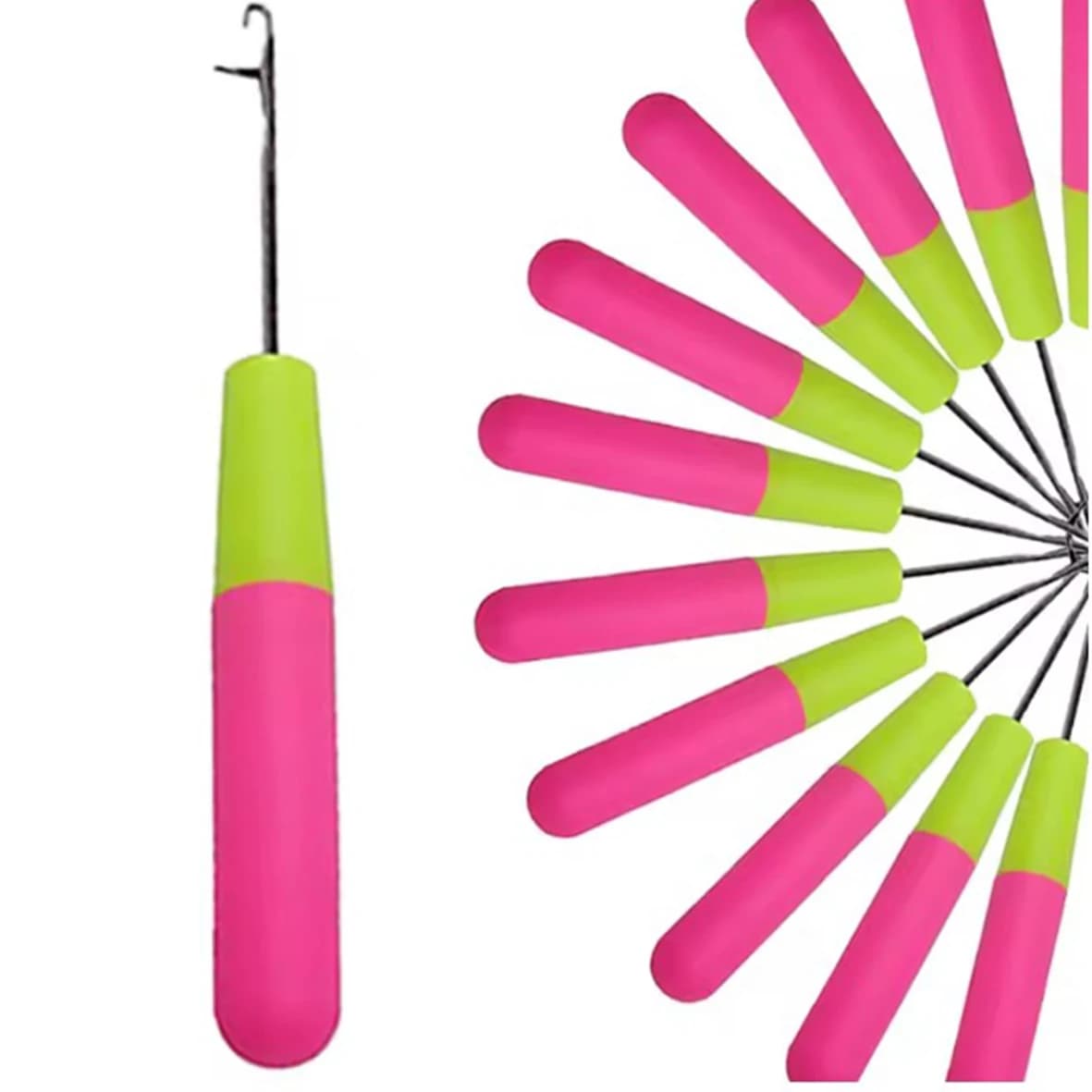 Crochet Hook Plastic Crochet Hook Needle For Hair Weaving Hook Needles Dreadlock Knit Hair Weaving Crochet Needle Hook