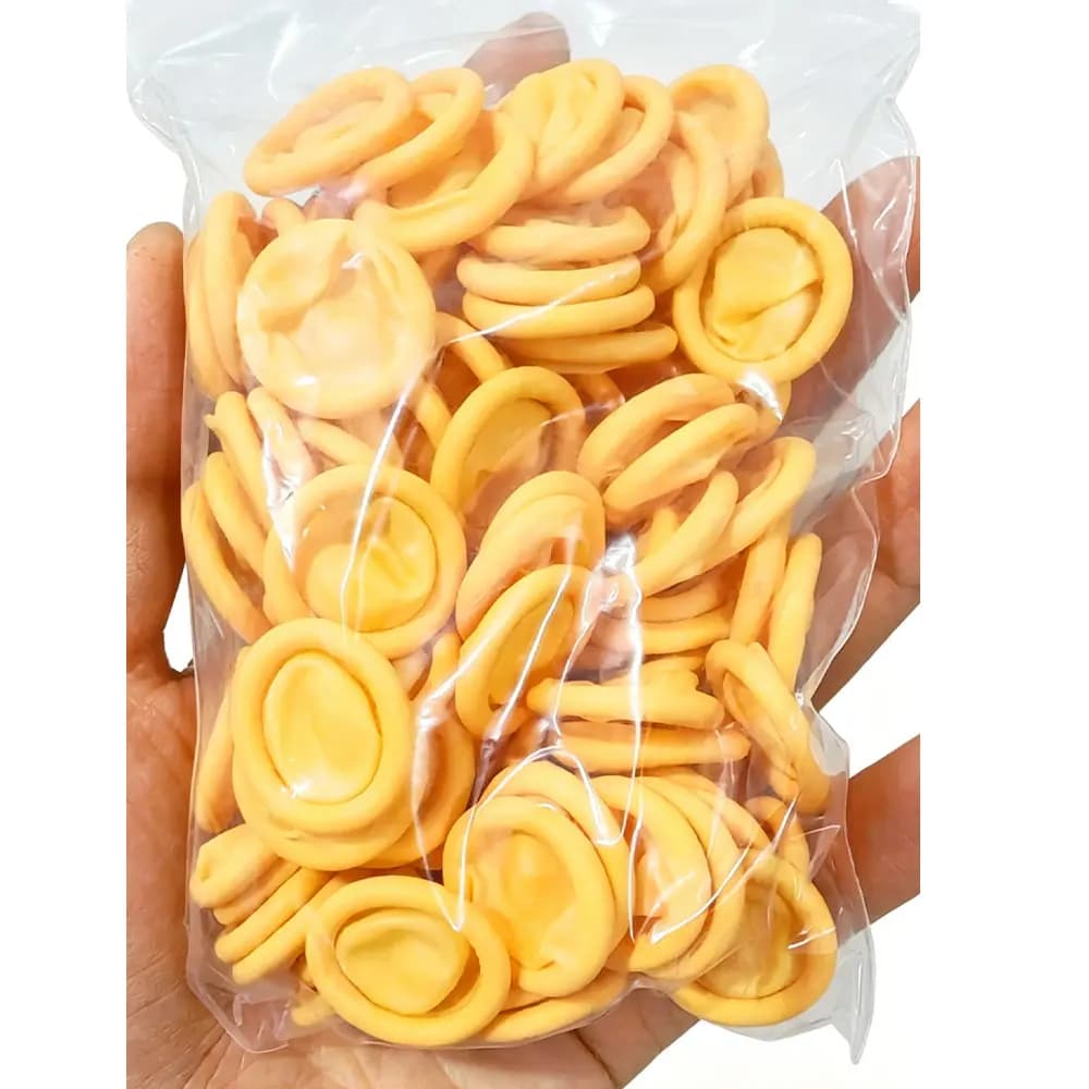 50 Pezzi Guanti Protettivi in Gomma Naturale per Dita, Ditali Monouso in Lattice per Creazione Stampi in Resina Epossidica Fai-da-te, Strumenti per Cucito