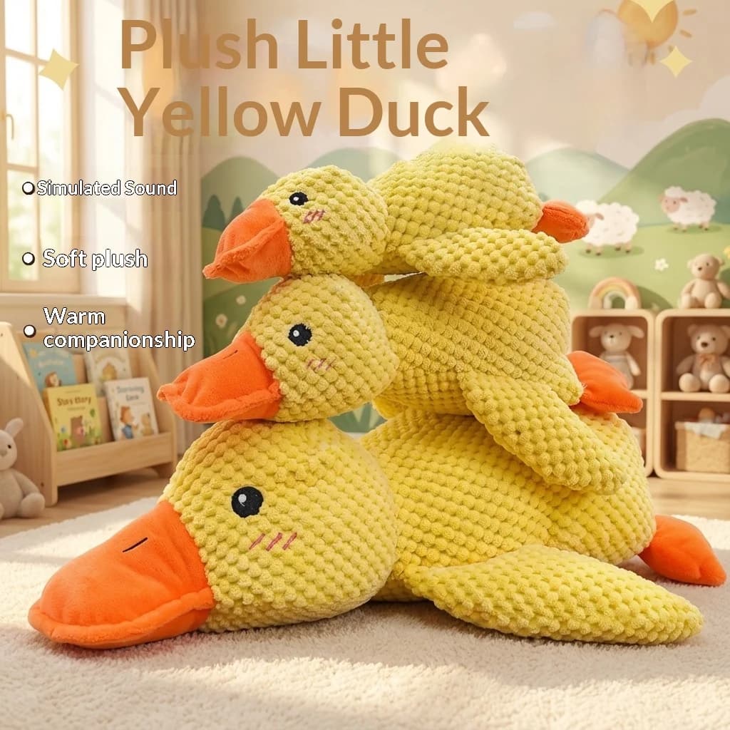 Giocattolo per Cani a Forma di Paperella Carina con Suono, Peluche Ricaricabile per Golden Retriever, Teddy, Masticazione, Alleviamento del Noia, Piccola Paperella Gialla, Accessori per Animali