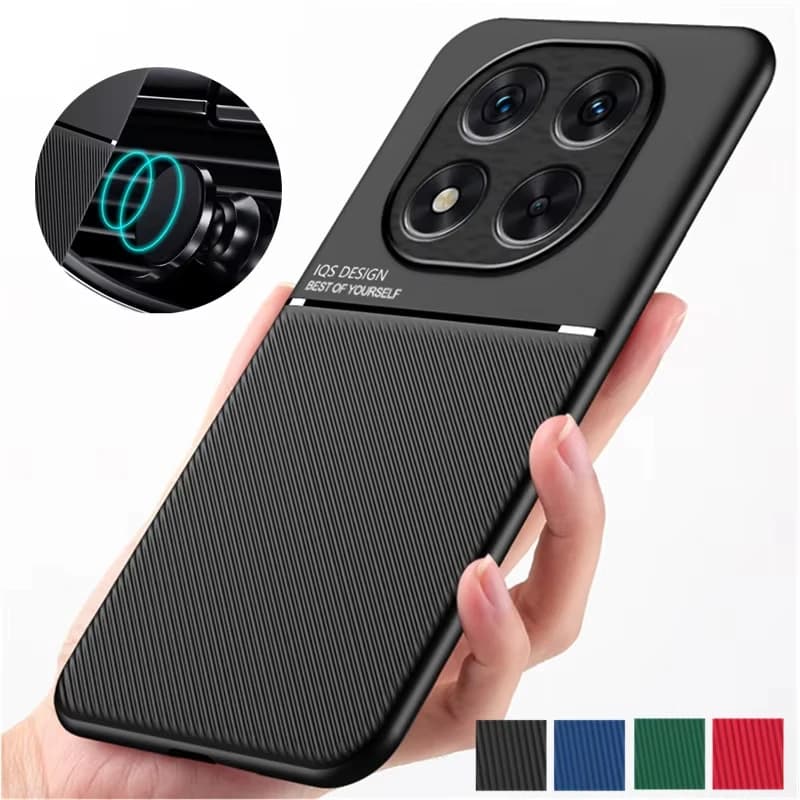 Shockproof Case for Redmi Note 10 9 8 Pro 10s 9s Silicone Leather Car Magnetic Support for Redmi 10C 12C 13C 14C