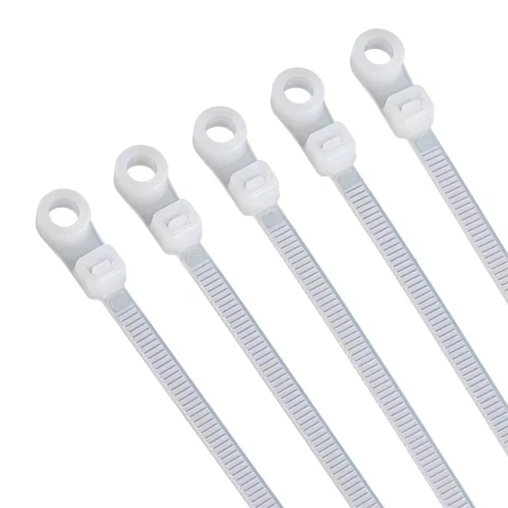 Fascetta per cavi in nylon da 100 pezzi in plastica autobloccante 5 * 200mm 5 * 300mm Fascetta per cavi nera Anello di fissaggio Fascetta per cavi grande Fascetta per cavi con cerniera