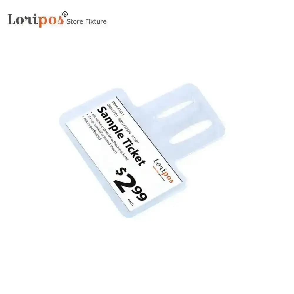 Etichetta ottica Custodia in vinile trasparente Occhiali da vista slip-on Cartellini dei prezzi Etichetta per gioielli Custodia in PVC Busta Foglio Telaio Porta carte