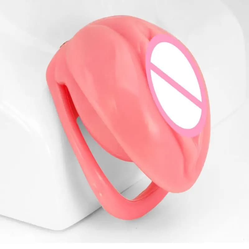 With 4 size penis rings CB sex toys for man gay soft realistic pussy chastity cage men light penis bondage equipment cage for cocks