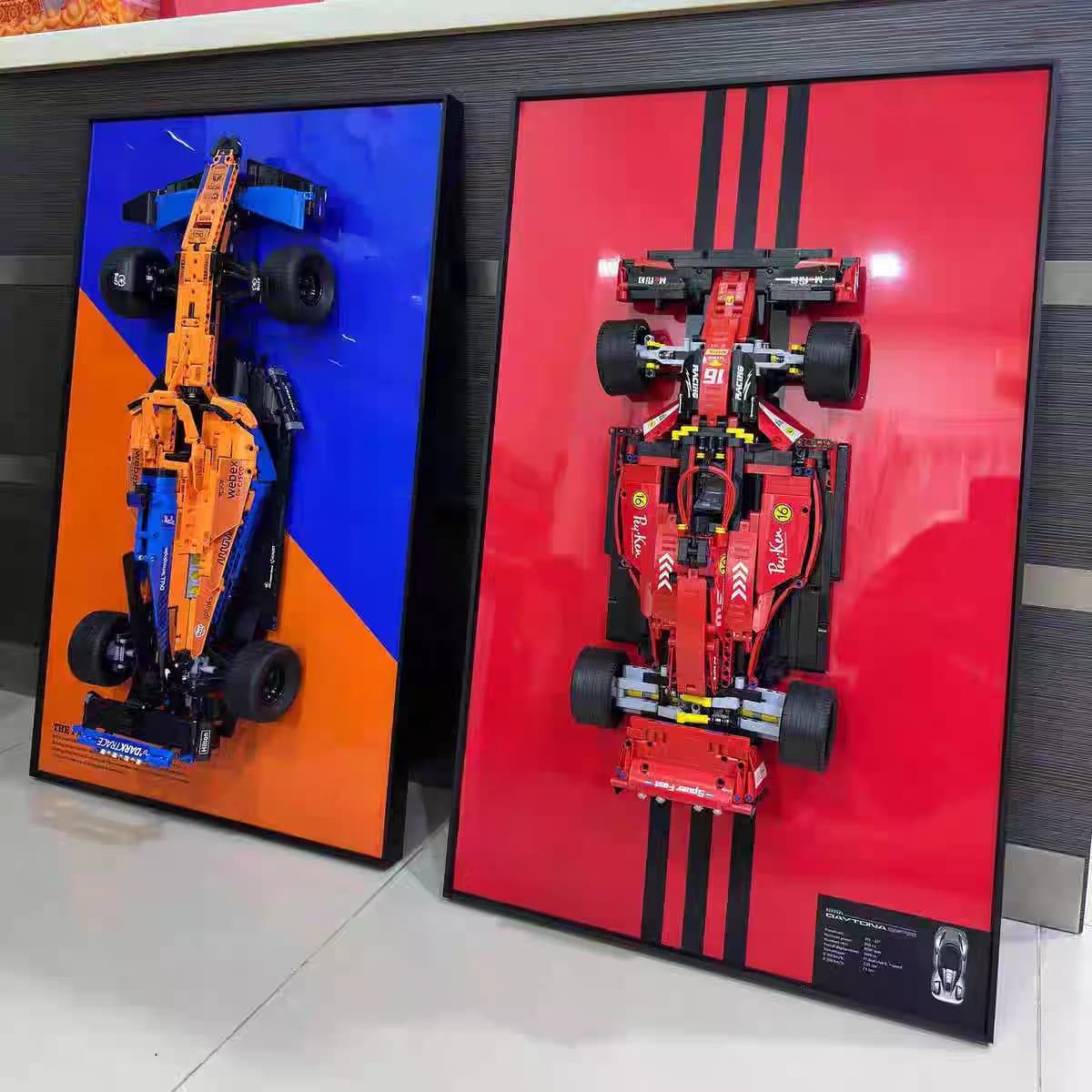 NUOVO Espositore da Parete per LEGO 42141 McLaren F1, Cornice Portafoto per Modellini di Auto