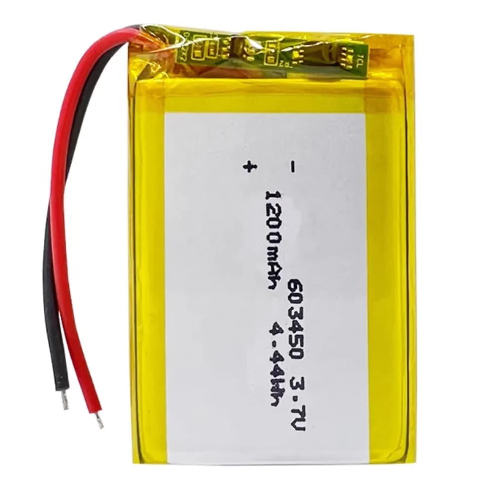 1-10PCS 603450 3.7V 1200mAh Batteria ricaricabile LiPo ai polimeri di litio per cuffie Bluetooth MP3 Laptop PC Fotocamera Navigatore GPS
