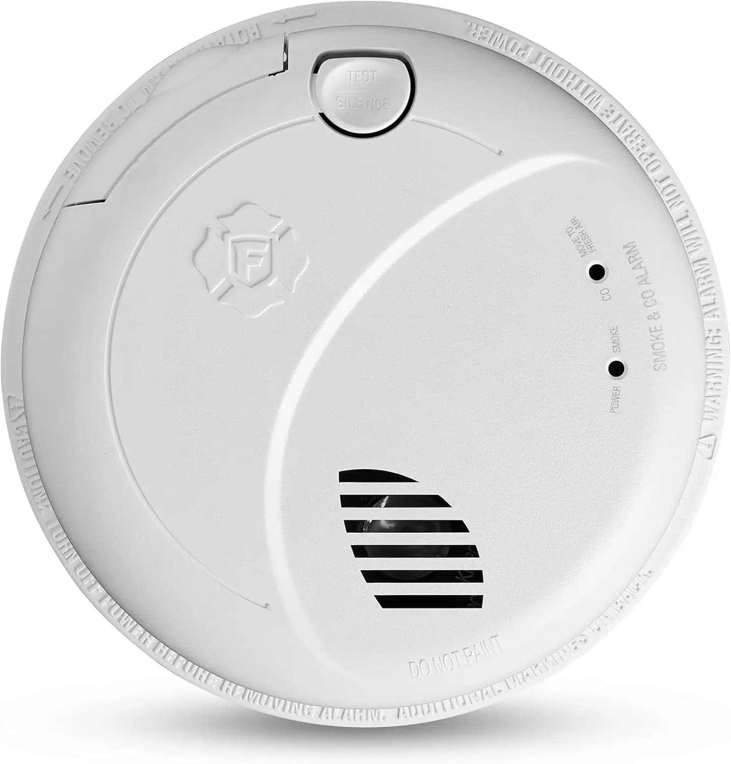 Allarme interconnesso per fumo e monossido di carbonio con avvisi vocali, batteria di riserva, rilevatore cablato per la sicurezza domestica