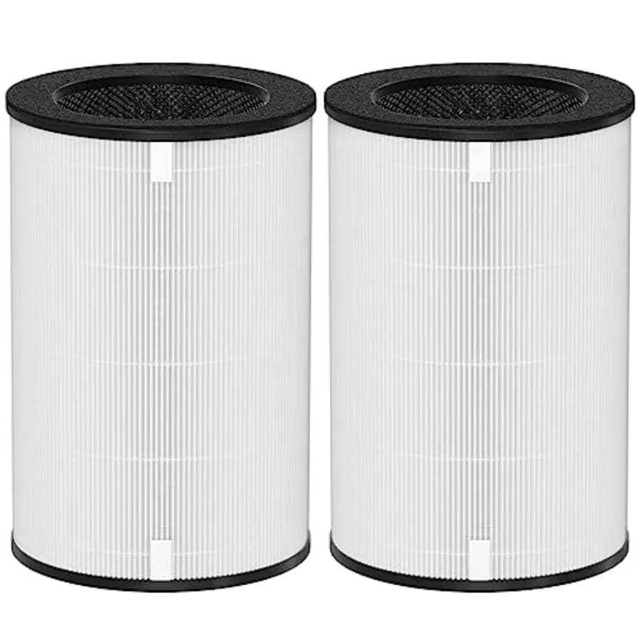 Filtro di Ricambio HEPA Autentico AP-T30 Compatibile con Purificatore d'Aria HoMedics AP-T30 AP-T30WT AP-PET35 AP-PET35-WT, Ricambio # A