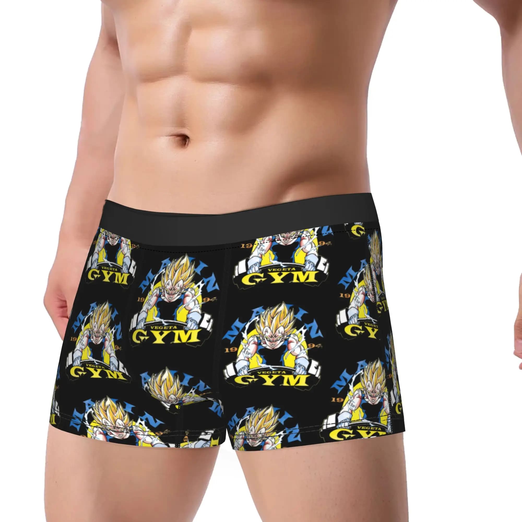 Dragon Ball Evil Prince Gym Men's Underwear Boxer Briefs Shorts Mutandines Funny medium-life underwear for men S-XXL