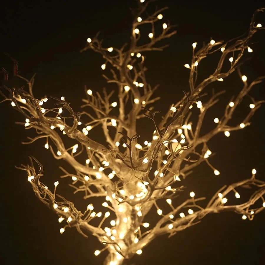 Luci a LED a forma di rami per esterni, 2Mx10 200 LED, luci fatate per giardino, recinzione, albero, luci a LED a forma di rami