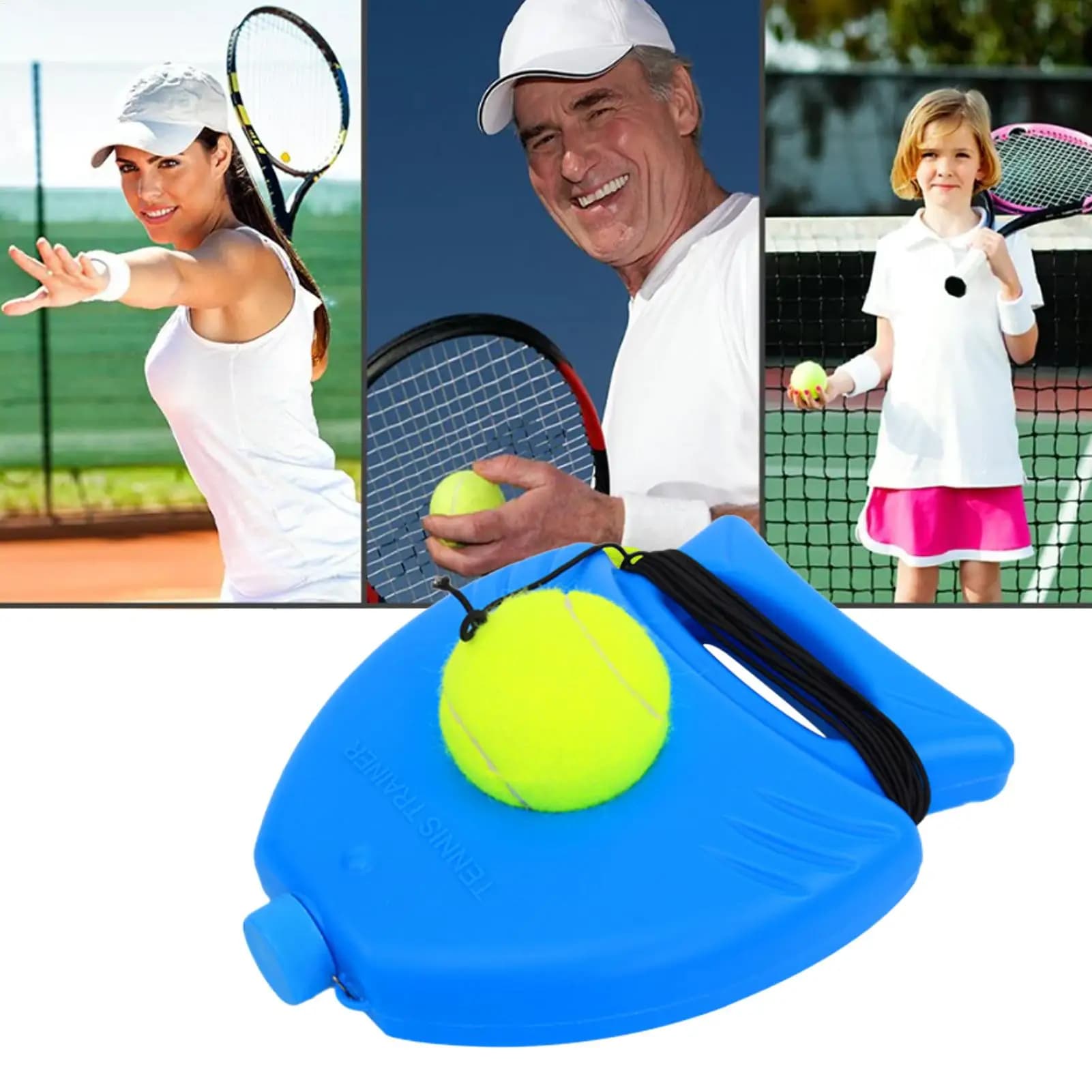Allenatore di Tennis con Ritorno Automatico della Palla, per Principianti, Esercizio Sportivo per Giardino, Garage, Parco