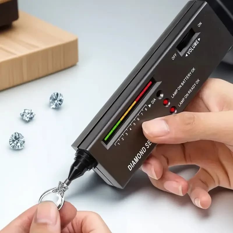 Penna Rilevatore di Diamanti Portatile, Tester di Durezza Gemmologica ad Alta Precisione per Gioielli, Giada, Cristalli e Moissanite
