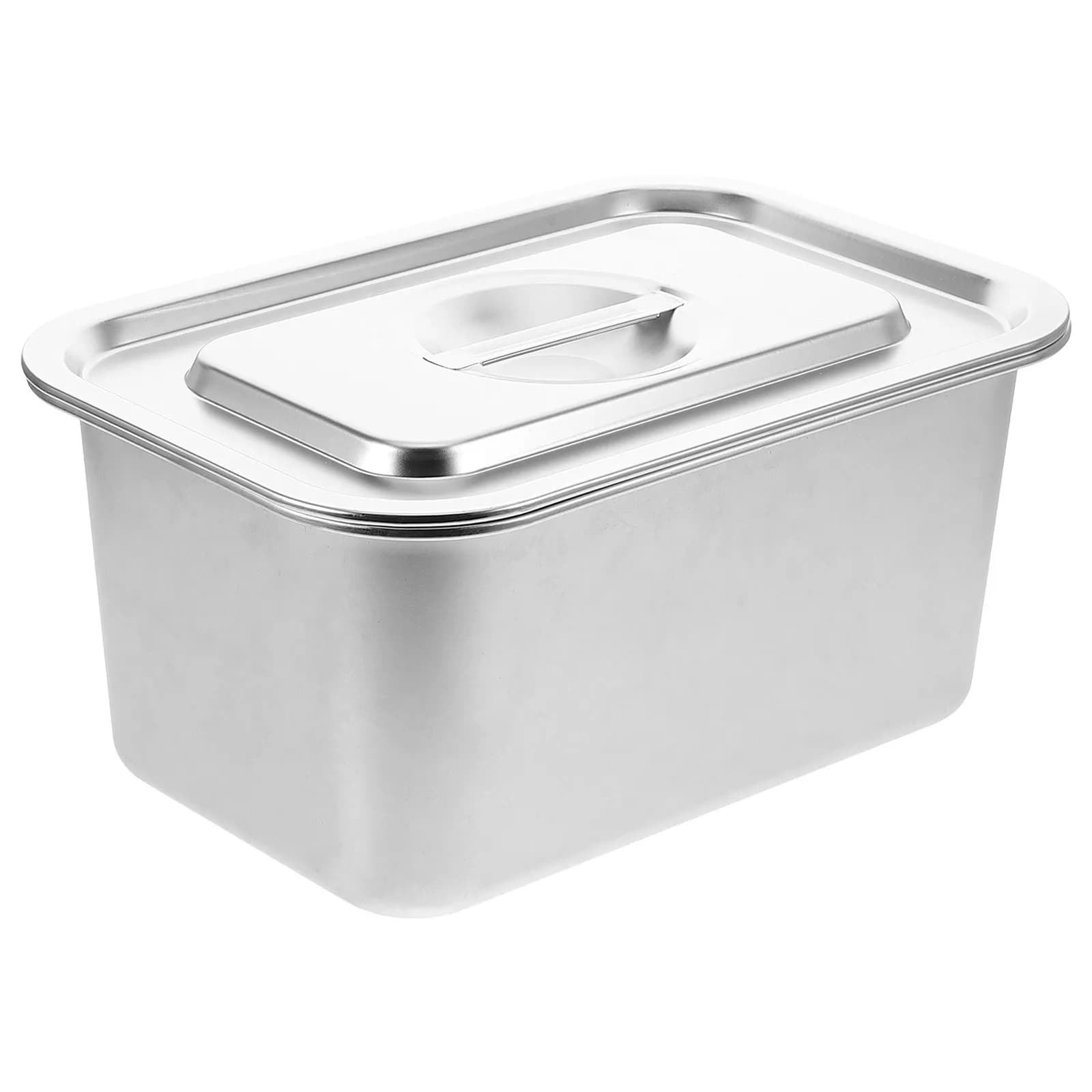 Contenitore per Compostaggio in Acciaio Inox da Cucina, Secchio per Compostaggio da Interno con Coperchio, Contenitore per Rifiuti Alimentari, Piccolo Compostiera da Cucina