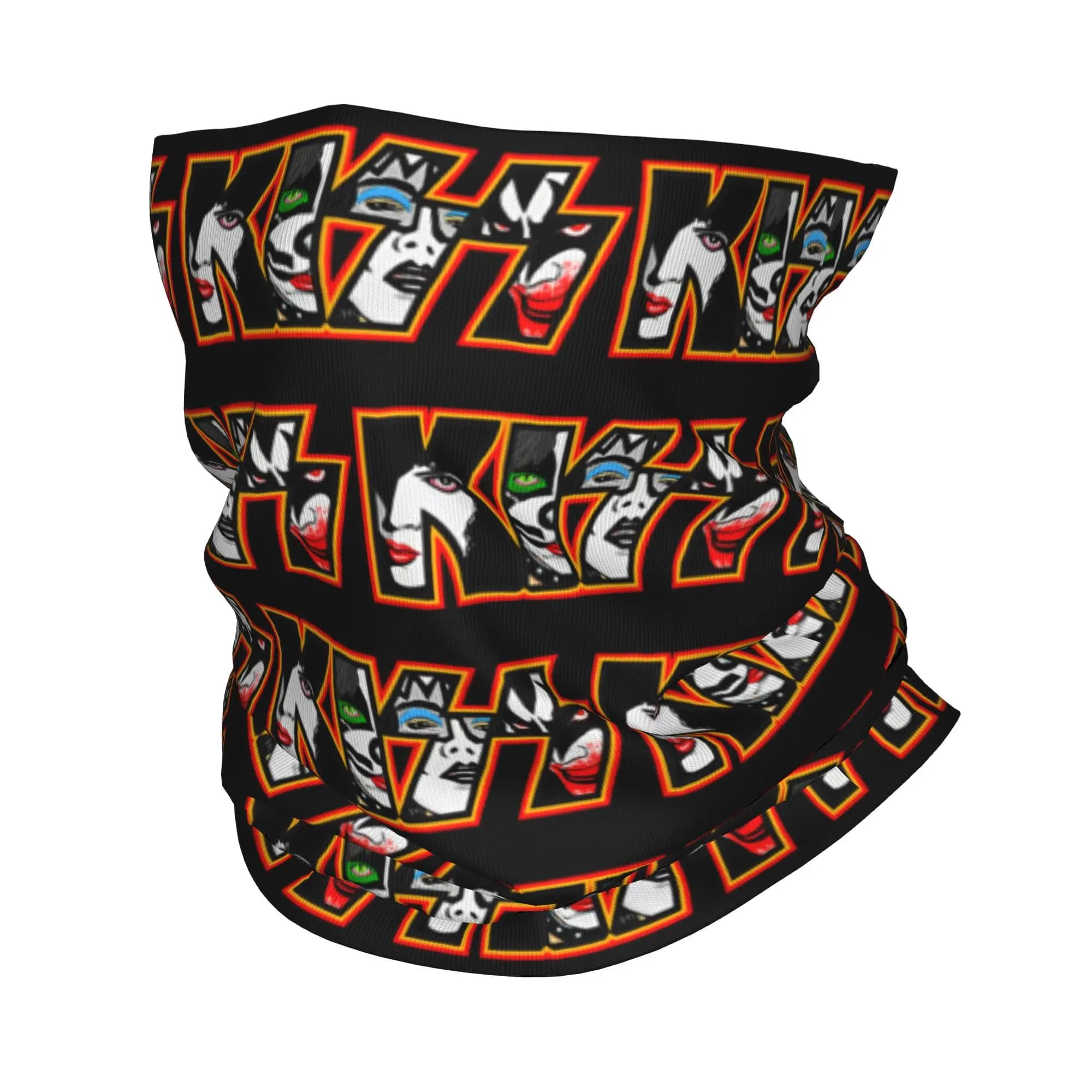 K-Kisses di roccia pesante personalizzata Fascia Bandana Ghetta per il collo UV Sciarpa per il viso Copri uomo Donna Kiss Music Fascia per capelli Passamontagna tubolare