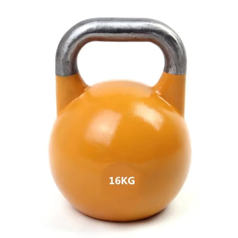 Quality Home Gym Polished Steel Handle Race Kettlebell