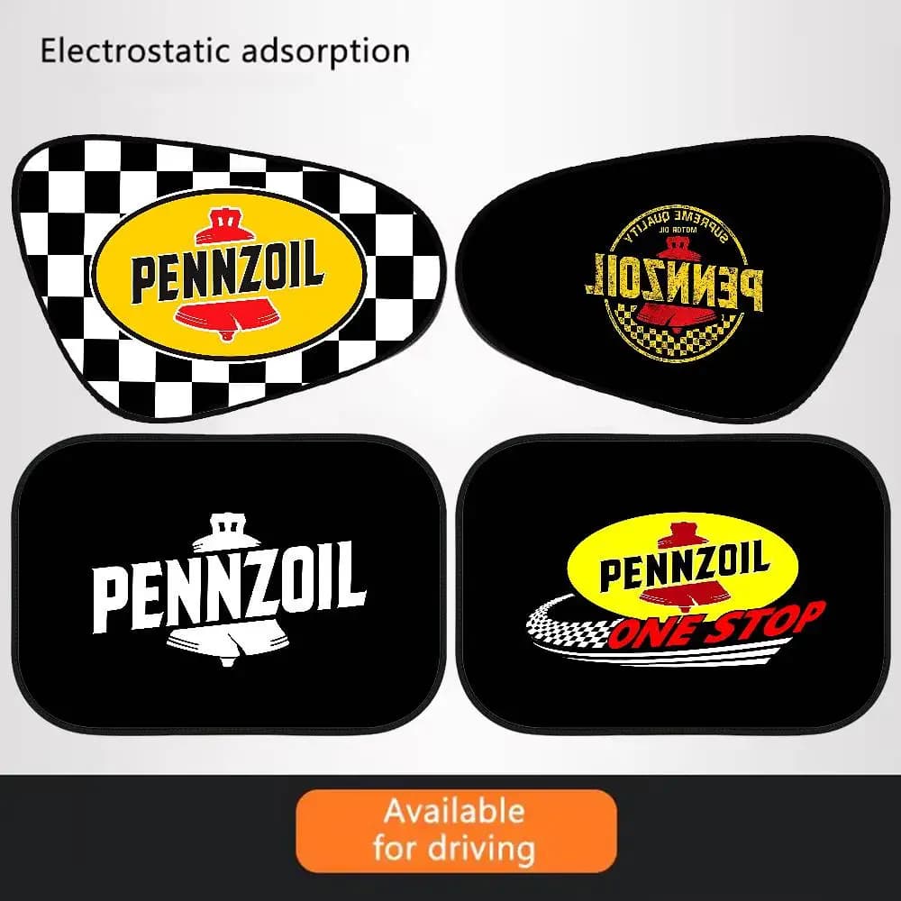 Parasole per auto con logo PENNZOIL, protezione UV, adsorbimento elettrostatico, parasole per finestrini auto per bambini, protezione solare per esterni