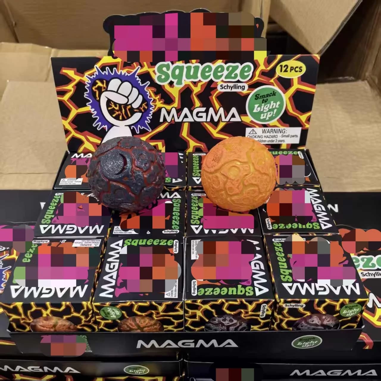 New Product NeeDoh Glitter Magma Ball Crunch Crunch Stress Relief Toy Squeeze Toy Nice Cube Sensory Toy for Adults gifts