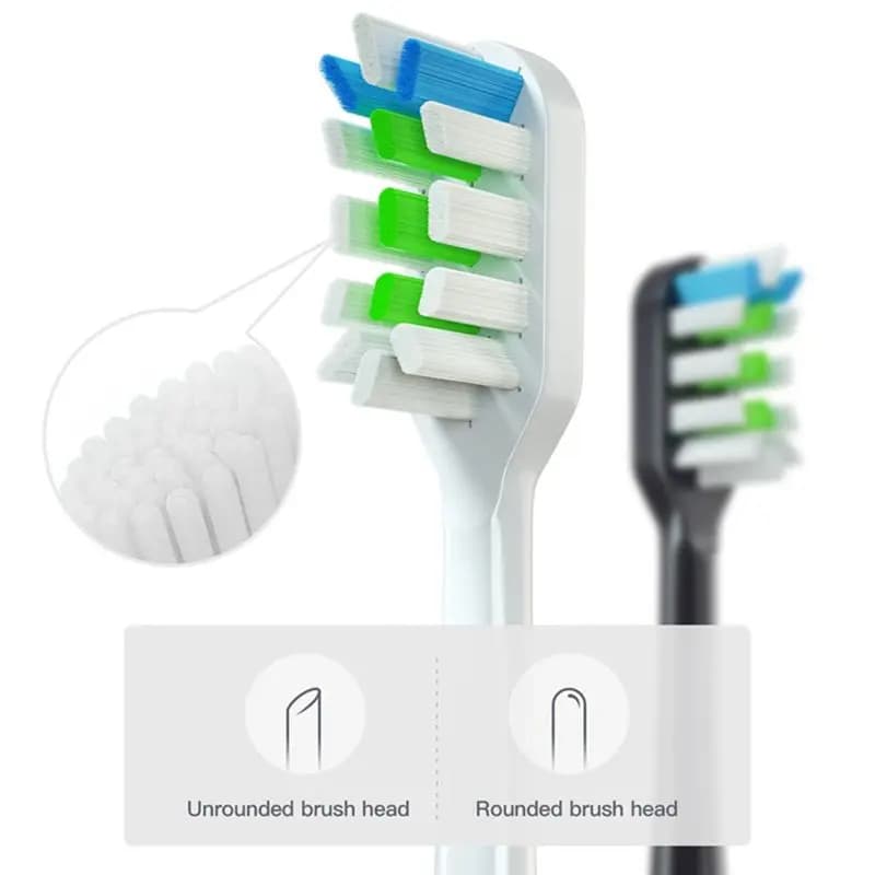 FZFZ 9 spare heads for electric toothbrush V1 V2 X3U X5 D2 D3 SOOCARE, soft bristles, A