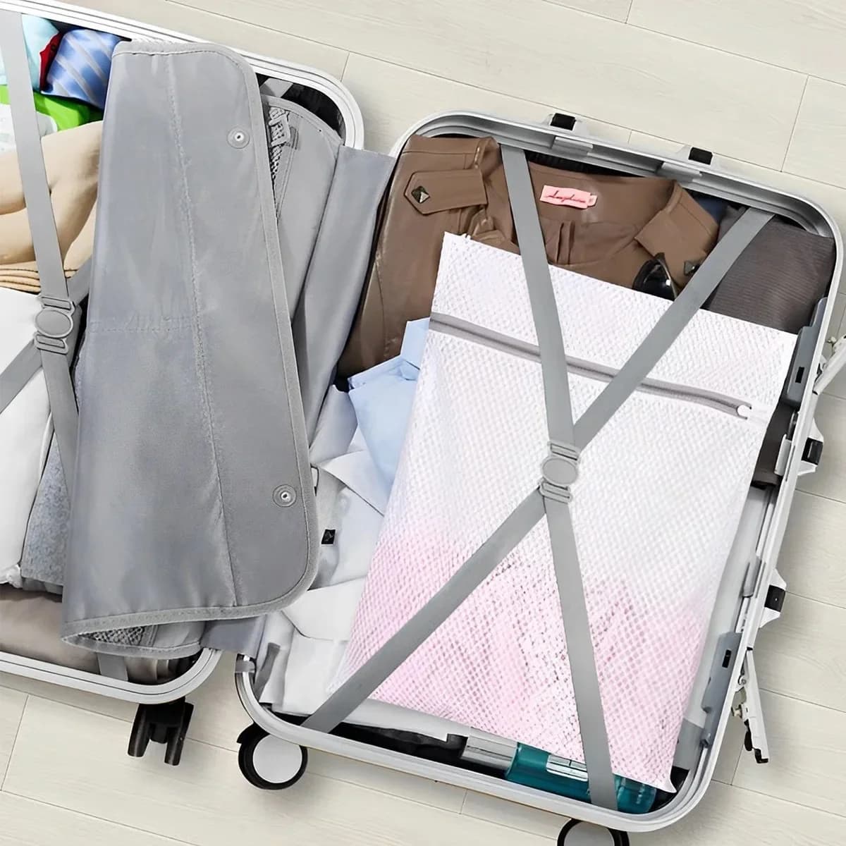 Sacchetti a rete anti-attrito per bucato - Sacchetti riutilizzabili per lavatrice con cerniera, proteggono i capi delicati, la biancheria intima e gli indumenti dallo sfrattamento e dall'usura