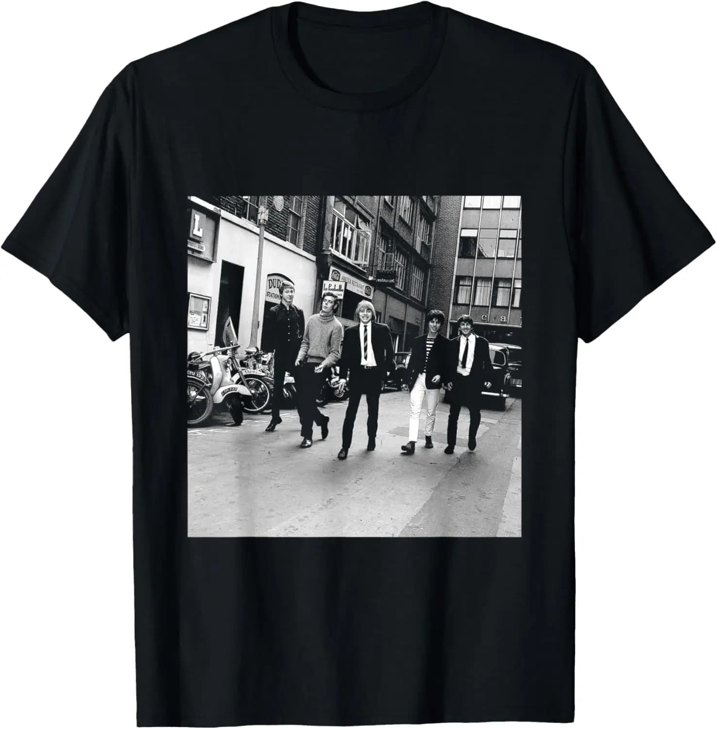 Blues Band The Yardbirds With Eric Clapton 1965 T-Shirt 100% Cotton Trendy Y2K Short-Sleeve Tee – Soft, Quick-Drying, &