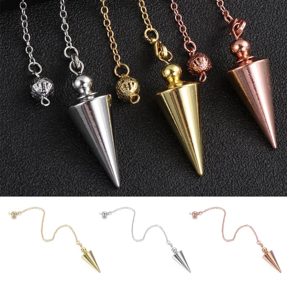 Ciondolo in pietra naturale di moda calda quarzo rosa Rock Choler cristallo esagonale a punta Reiki Chakra pendolo accessori per gioielli