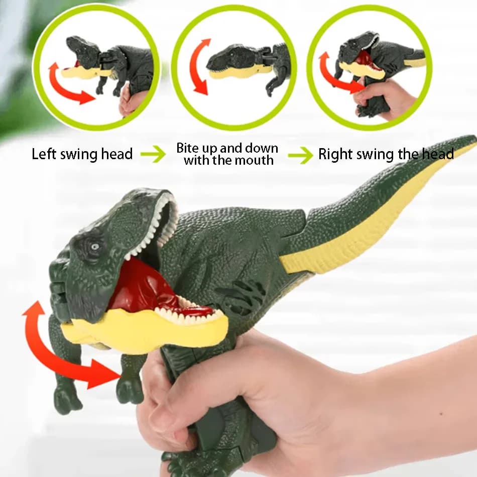 Dinosauro di decompressione per bambini Zazaza Giocattolo Creativo Altalena telescopica a molla senza batteria Giocattoli Fidget Regali di Natale per bambini