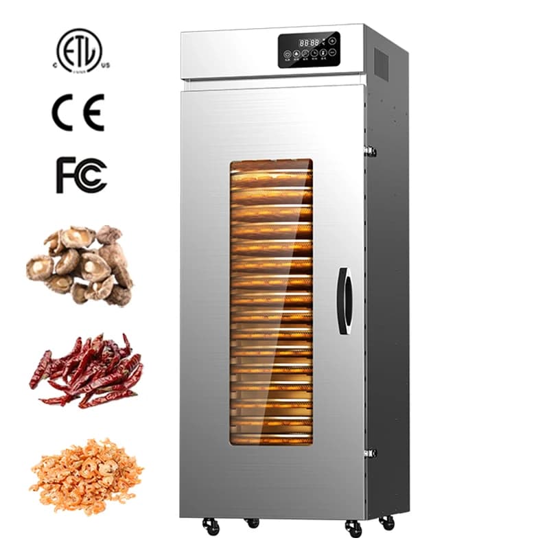 Essiccatore industriale commerciale per carne di frutta e verdura Essiccatore rotante in acciaio inossidabile per realizzare spezie secche di peperoncino e pepe