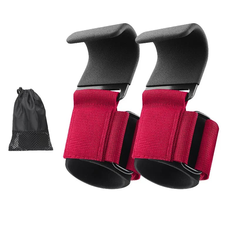 Weight Lifting Gloves Hook Grips Gym Hand-Bar Wrist Strap Brace Power Belts Pull-Ups Bodybuilding Antil-slip Power Lift Gloves