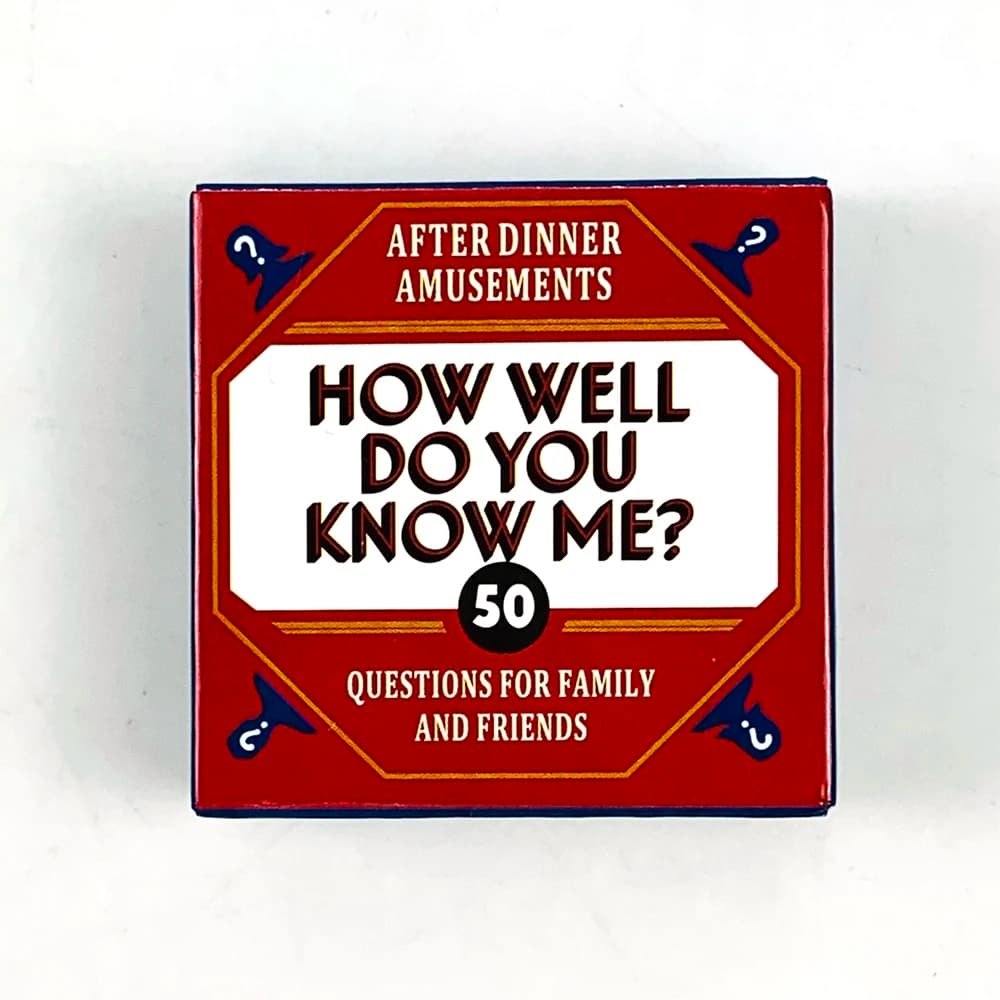 Mini Carte da Gioco - Quanto bene mi conosci? Gioco di carte per divertimento dopo la cena, gioco di carte da viaggio, intrattenimento per feste, per famiglia e amici