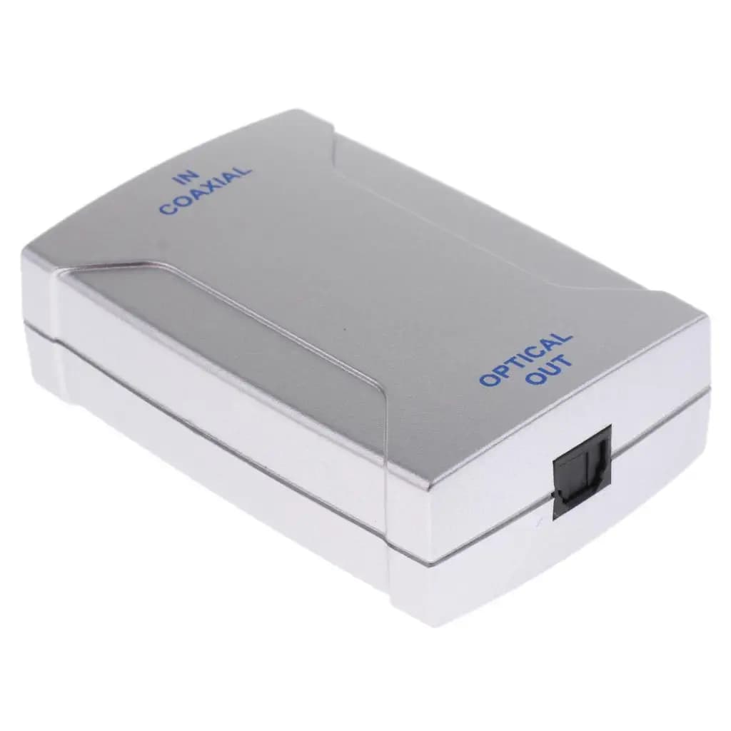 Convertitore Digitale Coassiale Ottico, Adattatore Audio Stereo 24bit, Convertitore da Ottico a Aux per Altoparlanti KYV, Lettore CD, Console di Gioco