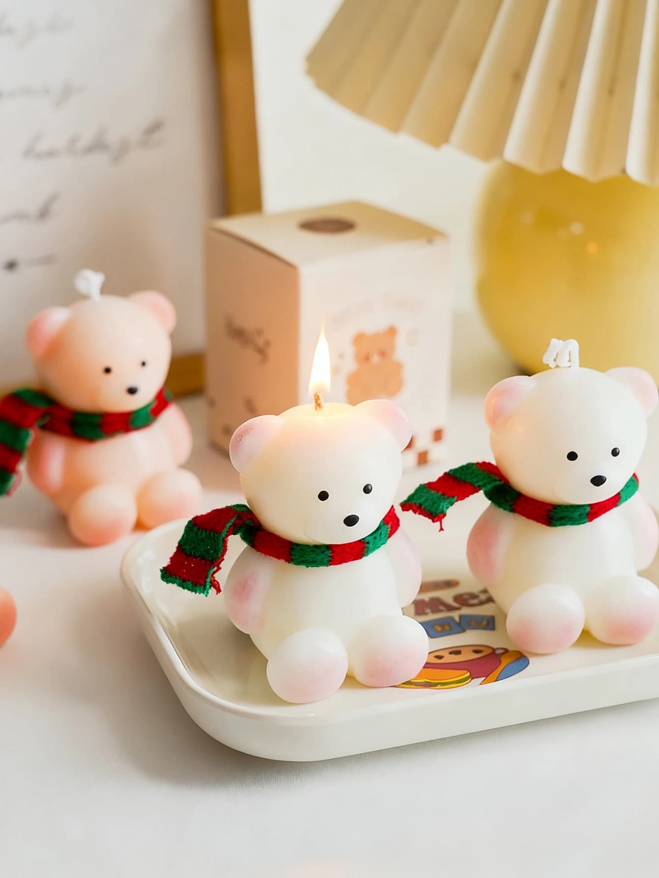 Perfume Candle with Handmade Cute Bear | Valentine's Day Decoration Ornament for Valentine's Gift Room Decoration | Perfect Gifts for Women