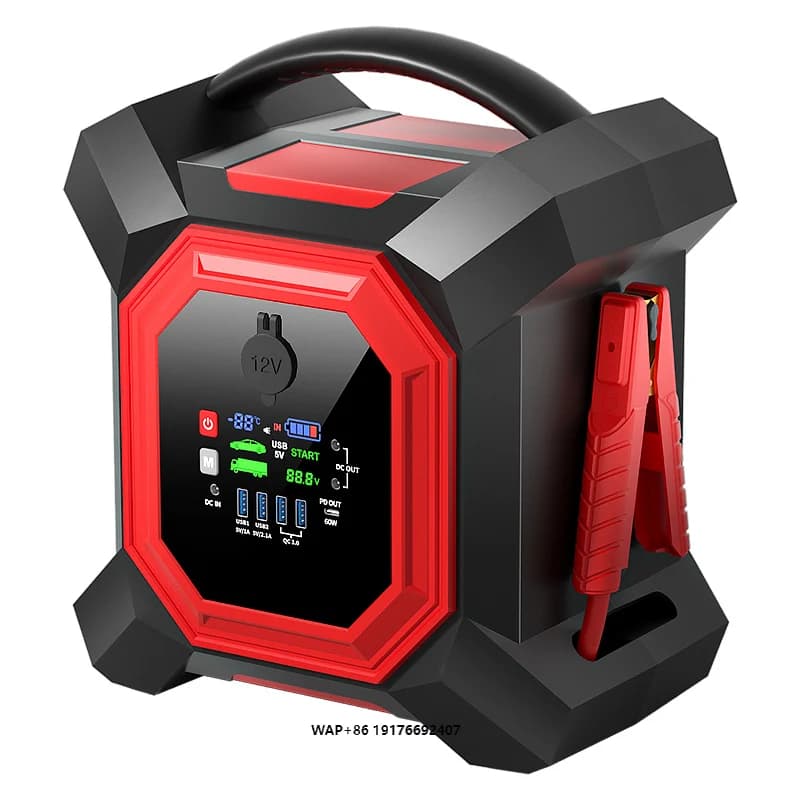 Dispositivo di avviamento automatico portatile 12V/24V Avviatore di emergenza per auto Batteria Power Bank 3000A Booster di emergenza per auto camion a benzina diesel