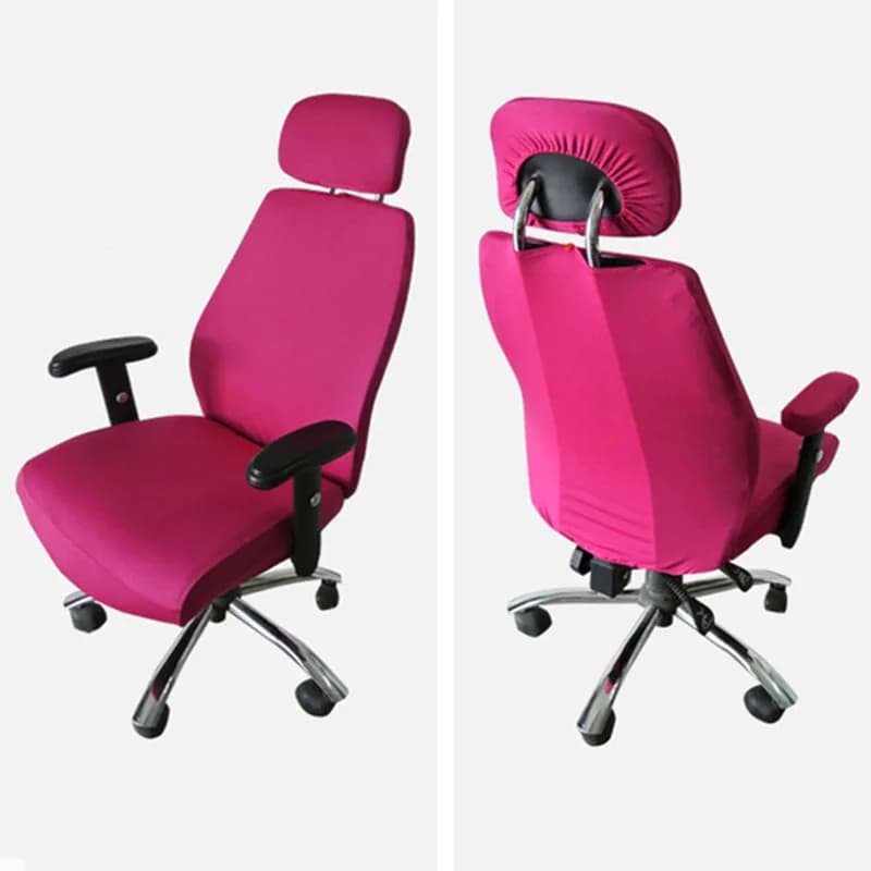 3 pezzi/lotto Coprisedie da gioco Coprisedili per sedie girevoli per computer in spandex elasticizzato Coprisedili per sedie da ufficio con braccioli