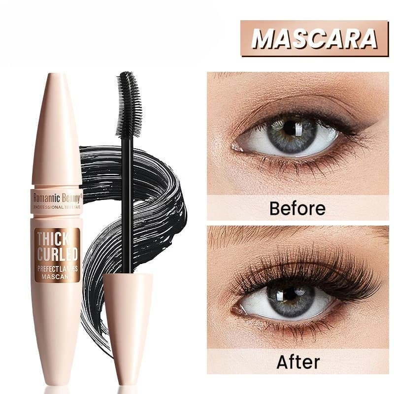 Mascara waterproof Allungamento Volumizzante A prova di sbavature Curl Defining Formula Sollevamento duraturo per ciglia naturali Indossare tutto il giorno