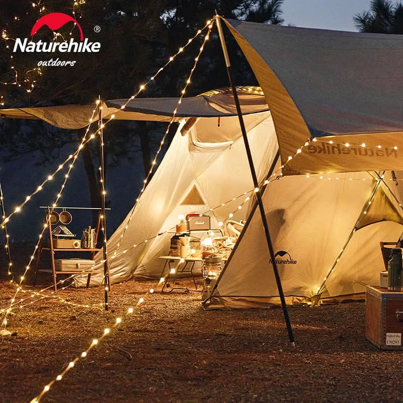 Naturehike tenda da campeggio luce impermeabile atmosfera esterna luce decorativa portatile batteria luce solare per feste