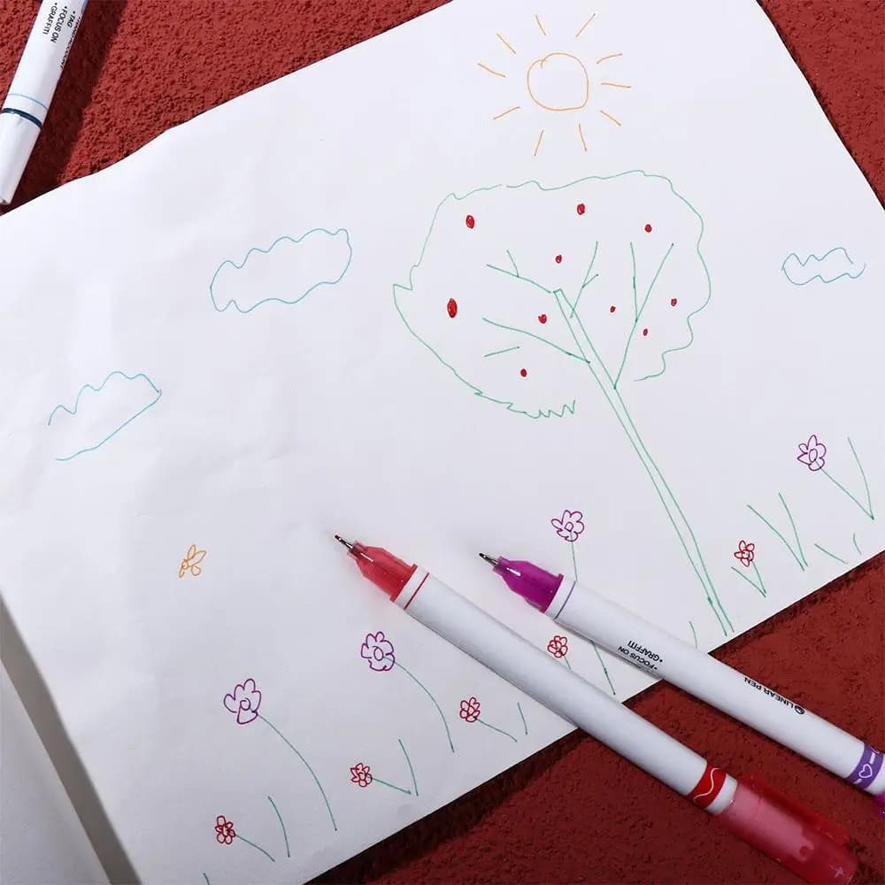 School Kindergarten Graffiti Painting Art Class Art Stationery Supplies Sketchbook Color Pencil Book Drawing Painting Book
