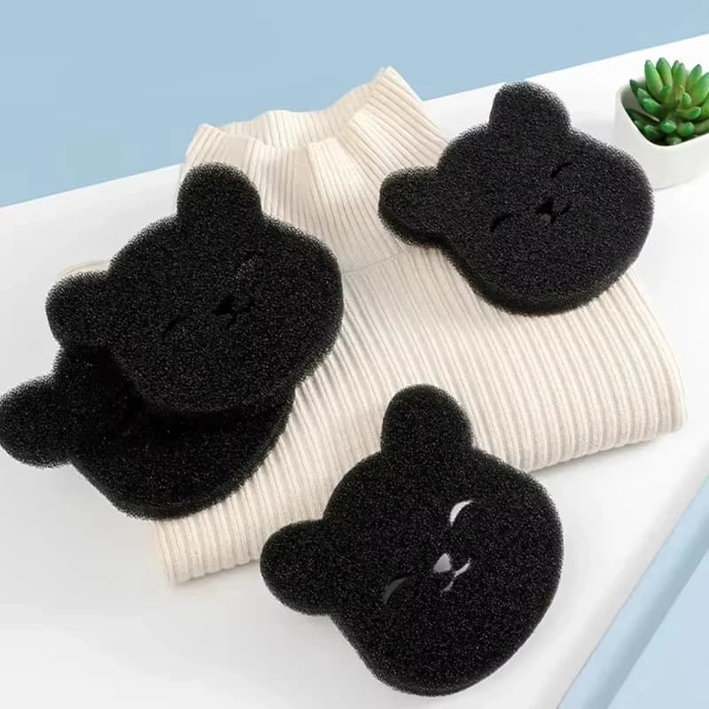 Reusable Bear Shape Laundry Ball Pet Hair Remover Washing Machine Lint Catcher Clothes Sofa Cat Dog Hair Cleaning Sponge