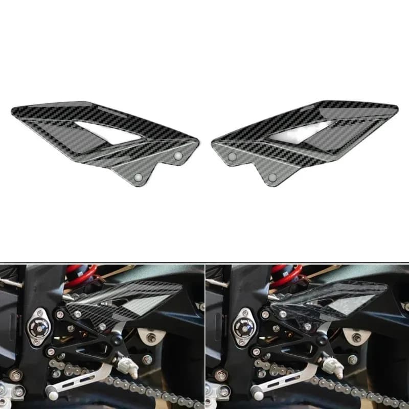 Heel Guard Plates Foot Rests For Triumph Street Triple 660 765 R RS 2016-2024 Weight Reduction Carbon Fiber moto accessories