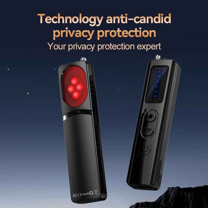 Hidden Camera Detector GPS Tracker for Auto Anti-Spy Listening Device Bug RF Wireless All Signal Scanner Gadget Safety Protection