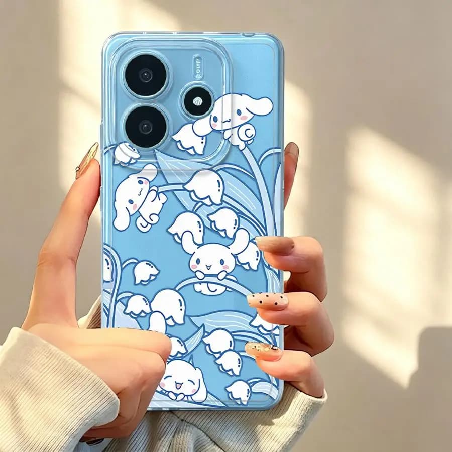 Case for Xiaomi Redmi Note 15 12 11S 13C 10S 11 9 10 14C Note 13 14 Pro Plus 12S A4 Soft Phone Cover Cute Sanrio Cinnamoroll