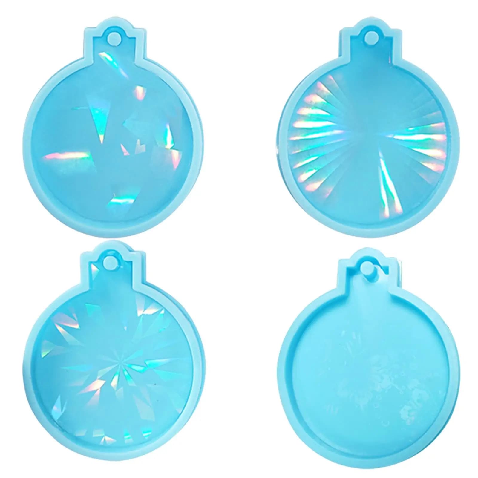 Collana con ciondolo in resina colata in silicone epossidico fai-da-te per realizzare candele per albero di Natale