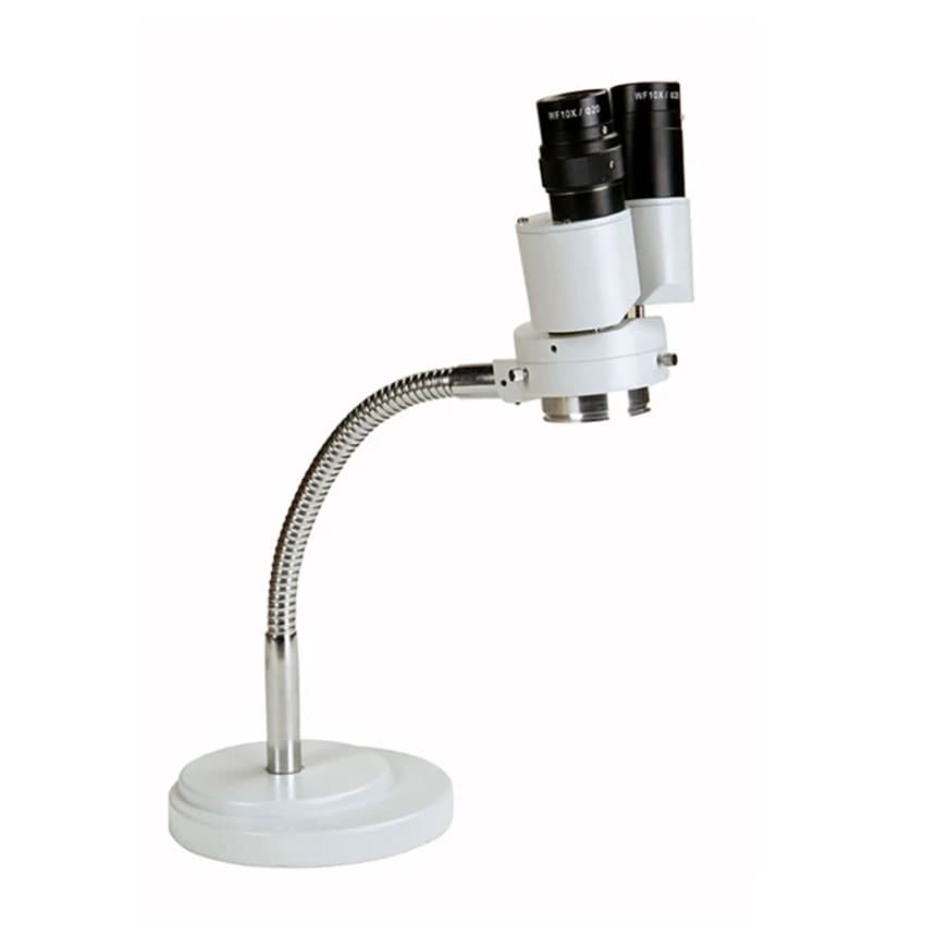 Microscopio Stereo 8X con Luce LED, Microscopio Binoculare con Tubo Flessibile Regolabile per Saldatura e Riparazione PCB RX-6D
