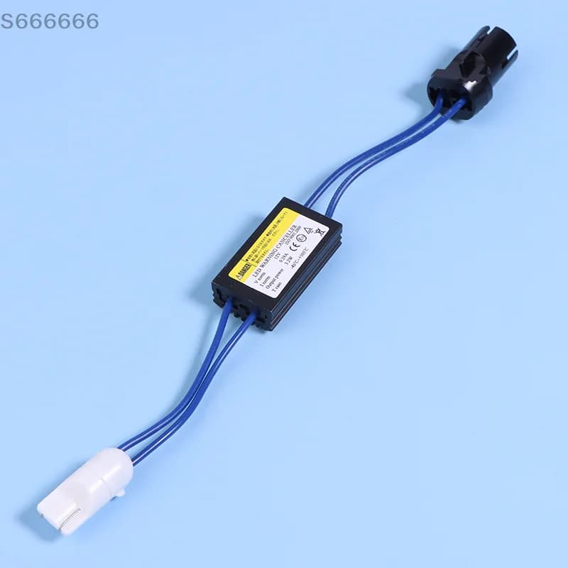 Cavo decodificatore Canbus T10 da 2 pezzi 12V universale LED resistenza al carico avviso plug and play eliminatori di guasti luminosi